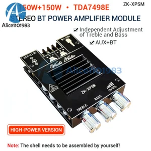 150WX2 Adjustment Bluetooth Audio Power Amplifier Board Module TDA7498E New - Picture 1 of 35