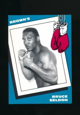 1990 Brown's Boxing #62 Bruce Seldon card Heavyweight (HR1 & reg ) great 4 ttm - Image 1 of 4