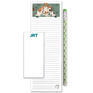 Jack Russell Terrier To Do List Magnetic Shopping Pad Notepad & Pencil Gift Set - Picture 1 of 1