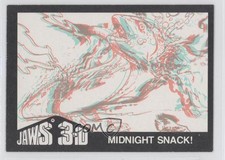 1983 Topps Jaws 3-D Dennis Quaid Midnight Snack! #2 0b6