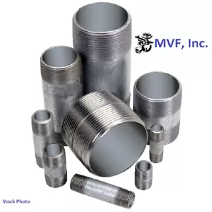 2" x 6" S/40 A53 Welded Galvanized Steel Pipe Nipple (NPT) TBE N2091011G - Picture 1 of 3