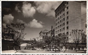 Brazil Avenida Borges de Medeiros Porto Alegre Vintage RPPC C124 - Picture 1 of 2