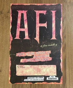 AFI a fire inside EP official Promo poster Adeline records - Picture 1 of 1