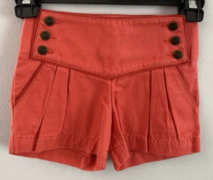 Stella McCartney For Gap 100% Organic Cotton Shorts Coral Girl's Size 4 NWT - Picture 1 of 3