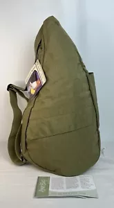 NWT AmeriBag Healthy Back Bag 19” Taupe Sling Bag Distressed Nylon *NOTE - Picture 1 of 19