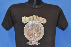 vtg 80s EARTHWORLD SWORDQUEST ATARI '82 VIDEO GAME IRON ON PROMO BROWN t-shirt M - Picture 1 of 3