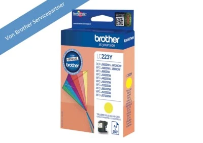 Brother LC223Y yellow/ gelb Tinte original  für 4120, 4420, 4625 für 550 Seiten - Bild 1 von 2