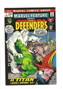 MARVEL FEATURE #3 3rd Defenders, Hulk, Strange, Namor, 7.0 FN/VF, Marvel - Foto 1 di 2