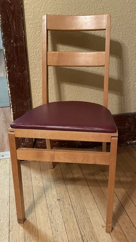 1950s Straight Back Stakmore Aristocrats Of  Folding Chairs Cover
