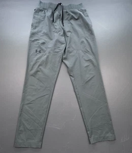 Under Armour Men's Jogger Pants Large Gray Stretch Athletic Workout Tapered Fit - Picture 1 of 15