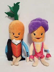 ALDI Kevin & Katie the Carrot THE GREATEST SHOWMAN Plush Toy Lot 2 SHIPS FROM US - Picture 1 of 11