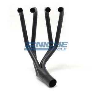 Honda CB500 CB550 Black 2.25" 4-Into-1 Exhaust Head Pipes - Picture 1 of 2