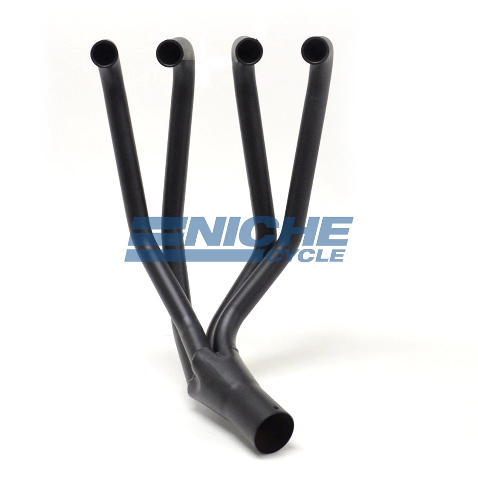 Honda CB500 CB550 Black 2.25" 4-Into-1 Exhaust Head Pipes - Image 1 of 2
