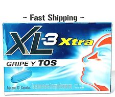 XL-3 Xtra Cold and Cough Medicine 12 Caps / XL 3 Xtra Gripa Y Tos 12 Capsulas 