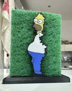 Homer Sponge Holder – Fun Kitchen Accessory – 3D Printed Cartoon Sponge Stand" - Picture 1 of 9