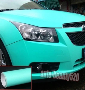 Optional Flat Entire Car Matte Finish Vinyl Wrap Film Sheet Sticker Lake Green - Picture 1 of 4