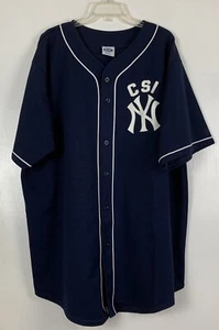 CSI NY Baseball Jersey #78 3XL - XXXL Event Apparel Inc. Dark Navy - Picture 1 of 11