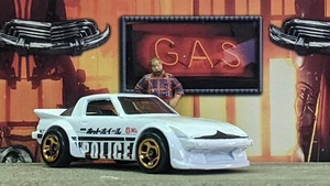 '24 HOT WHEELS MAZDA RX-7 POLICE CAR LOOSE 1/64 SCALE HW FIRST RESPONSE SERIES - Picture 1 of 9