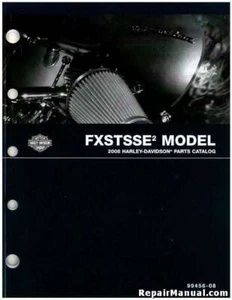 2008 Harley Davidson FXSTSSE2 Motorcycle Parts Manual : 99458-08 - Bild 1 von 1