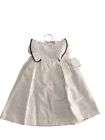 Edgehill Collection White & Blue polka dot, 24m Baby Girl's dress, New with Tags