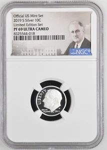 2019 S Silver Roosevelt Dime 10C Limited Edition NGC PF69 Ultra Cameo - Picture 1 of 2