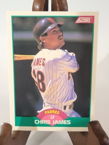 1989 SCORE #46T CHRIS JAMES SAN DIEGO PADRES Baseball Card
