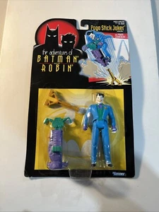 1995 KENNER HASBRO LE AVVENTURE DI BATMAN E ROBIN POGO STICK JOKER FIGURE - Foto 1 di 5