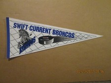 WHL Swift Current Broncos Vintage 2000's The Sports Source Team Logo Pennant #5