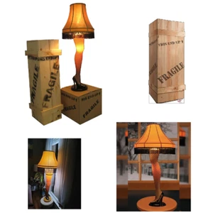 A Christmas Story 50" Deluxe Lady's Leg Lamp, Shade w/Leg Crate, Cardboard Box - Picture 1 of 9