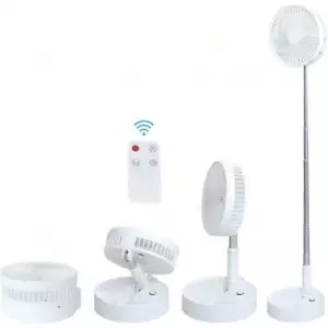 Desk, Table, Floor Fan Remote Control Portable Battery Powered For Home Office - Picture 1 of 7