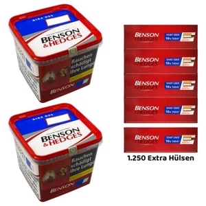 Benson & Hedges Red Volumentabak Giga Box 2x 255g, 1250 Extra Hülsen - Bild 1 von 4