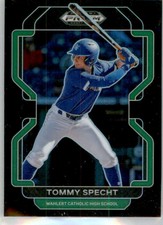 2022 Panini Prizm Draft Picks Baseball Prizms Black Singles (Pick Your Cards)