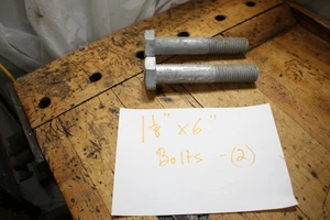 Big 1 1/8" bolt, 1.12" x 6" STEAM PUNK, pair 307B grade - Picture 1 of 13