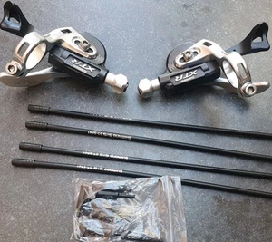 Shimano XTR M970 9s 27s Shifter Set. SL-M970 *SERVICED* NEW Cable Set VGC - Picture 1 of 12