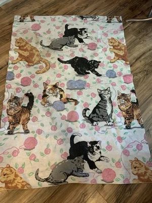Винтажный плед MAD CAT LADY 66 дюймов x 45 дюймов полиэстер - Изображение 1 из 4