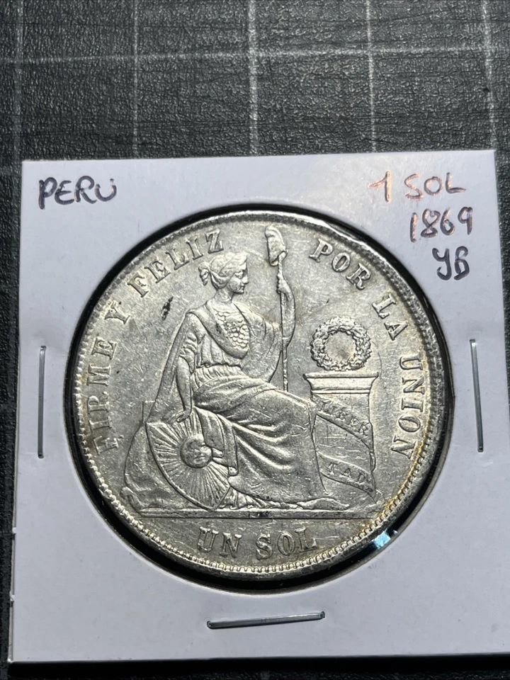 Perú Plata 1 Sol 1869 YB Foto 1 de 2