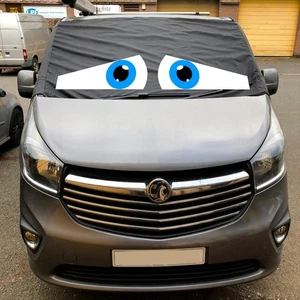 Vivaro Trafic NV300 2015+ Window Screen Cover Camper Black Out Blind Wrap Eyes - Picture 1 of 3