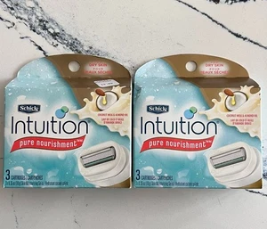 Lot of 2 packs Schick Intuition pure nourishment Razor Refill Cartridges - Picture 1 of 4