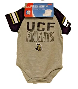 UCF Knights Bodysuit Bib Bootie Set Size 12 M by OUTER Stuff - Picture 1 of 4