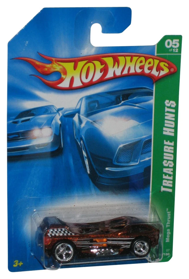 Hot Wheels Super Tesoro Caccia 5/12 (2006) Arancio Mega Thrust Auto Giocattolo - Immagine 1 di 1