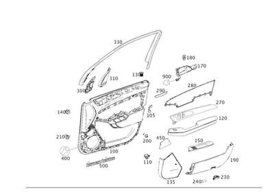 Tira de moldura original Mercedes-Benz 166-720-33-22 Foto 1 de 2