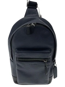 Coach Bolso de Hombro Cuero Azul Marino 2540 Usado - Imagen 1 de 7