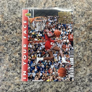 1992-93 Upper Deck Michael Jordan In Your Face # 453 Bulls Slam Dunk Champ - Picture 1 of 2