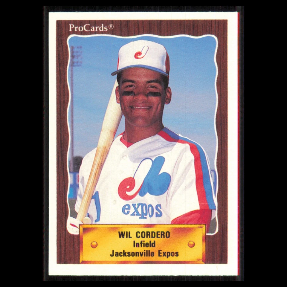 Wil Cordero #1381 1990 ProCards Jacksonville Expos Baseball Card MLB NM - Image 1 of 3