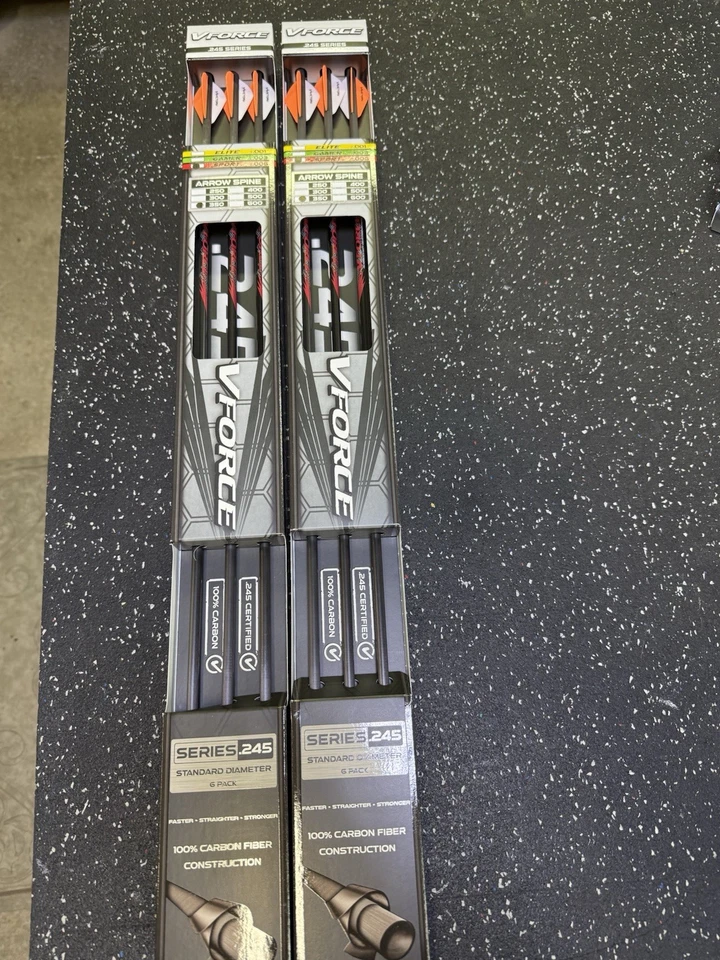 Victory Vforce Sport .245 350 Spine Prefletched With 1 White And 2 Orange Vanes - Image 1 of 1