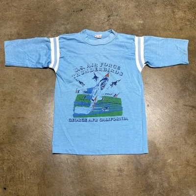 Vintage Youth Kids 70s/80s US Air Force Thunderbirds T-Shirt Sz S 6-8 - Image 1 of 4