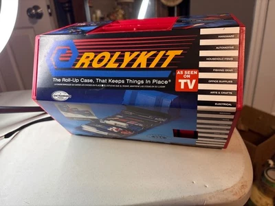 ВИНТАЖНЫЙ Rolykit Красный Свернутый Хранилище Искусства Ремесла Модель S-11 Как Видно По ТВ Новый в упаковке - Изображение 1 из 4