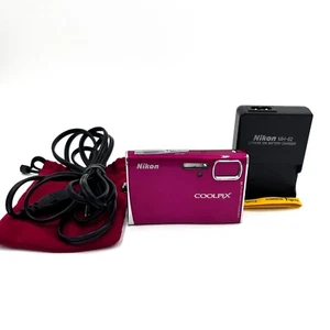 Nikon COOLPIX S51 Pink 8.1MP 3x Digital Camera From Japan [Near Mint] - Picture 1 of 16