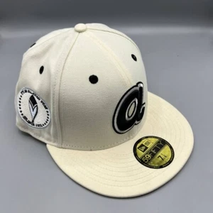 Atlanta Braves Mütze Herren 7 1/8 Off White 59Fifty New Era MLB Fitted Cap Neu - Bild 1 von 7
