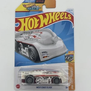 Hot Wheels 2024 White West Coast Flyer #56, Hot Wheels Fast Transit 4/5 - Picture 1 of 2